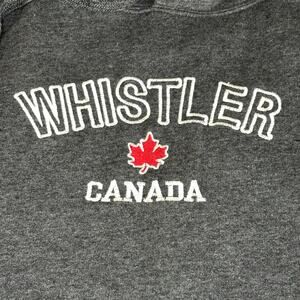 Vintage Whistler Canada Hoodie Men's M Gray